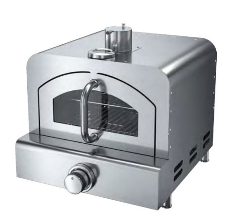 טאבון גז מקצועי עם דלת זכוכית ואבן לפיצה 11" ARROW