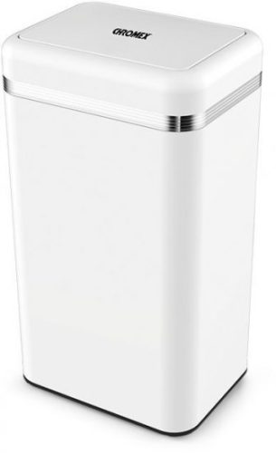פח אשפה מעוצב 45 ליטר Chromex CH-454 צבע לבן