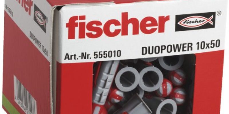סט 50 מיתדים (דיבלים) אוניברסליים 10×50 מ"מ Fischer DUOPower