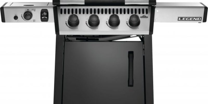 גריל גז 4 מבערים Napoleon Legend 425SIB – צבע שחור ונירוסטה – כולל כירת צד אינפרה אדום