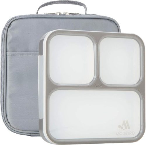 קופסת אוכל מחולקת + תיק נשיאה טרמי MODETRO Bento Box