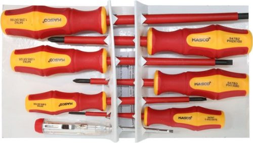 סט 7 מברגים מבודדים Kasco CR-V VDE 1000V K-39101