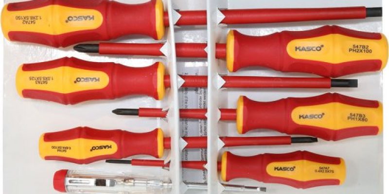 סט 7 מברגים מבודדים Kasco CR-V VDE 1000V K-39101