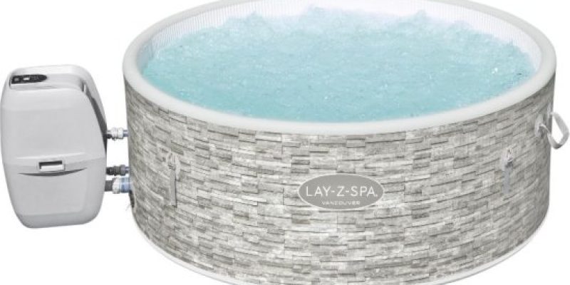 ג'קוזי מתנפח 155X60 ס"מ 60027 Bestway Lay Z Spa Vancouver – צבע אבן