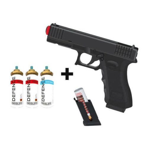 אקדח גז מדמיע + 2 מיכלים + מיכל מים BRAND דגם GD-105