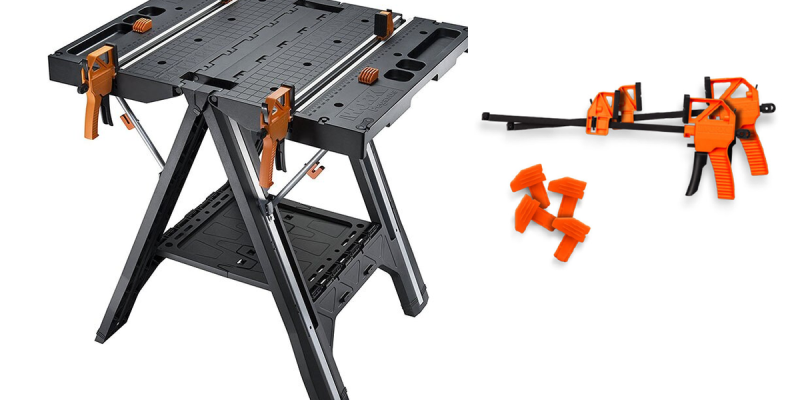 שולחן עבודה מתקפל + מלחציים עד 453 ק"ג WORX דגם WX051