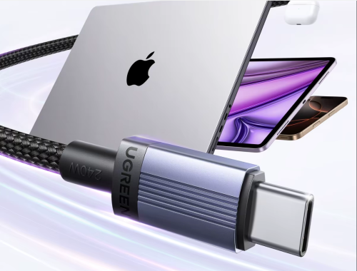 כבל טעינה מהירה והעברת נתונים UGREEN PD 240W TYPE C TO TYPE C