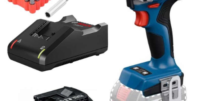 סט מברגת אימפקט 18V + סט ביטים מתנה BOSCH GDR 18V-215 