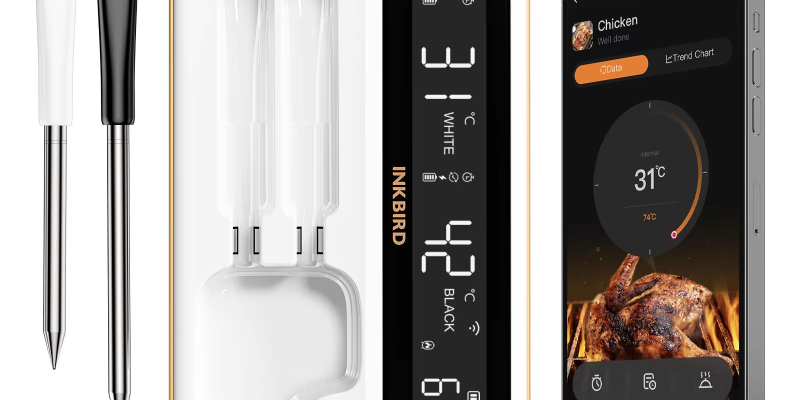 לקרניבורים – מדחום כפול לבשר INKBIRD INT-12-BW
