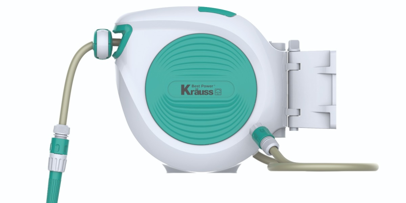 גלגלת השקיה אוטומטית "1/2 עם צינור 22 מטר Krauss