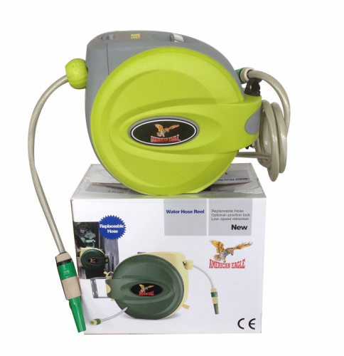 גלגלת השקיה אוטומטית צינור 20 מטר AMERICAN EAGLE 