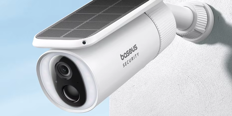 מצלמת אבטחה סולארית Baseus S1 2K אלחוטית עם פאנל שמש מובנה