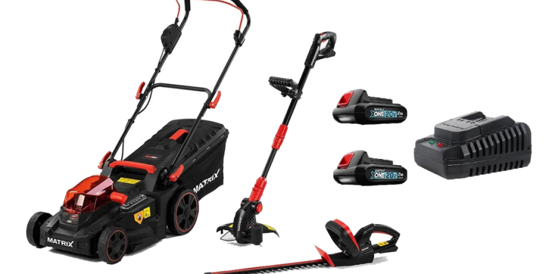 סט 3 כלים נטען + זוג סוללות 2.0AH 20V ומטען MATRIX