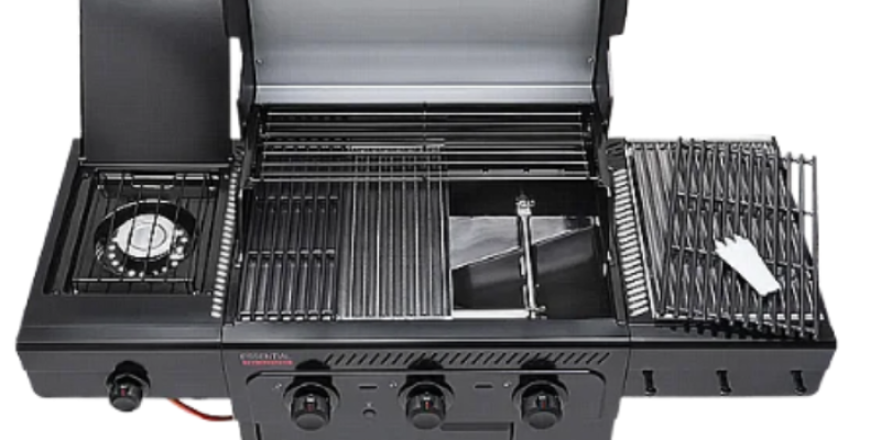 גריל גז 3 מבערים + מבער צד + כיסוי מתנה Char Broil דגם 8070210