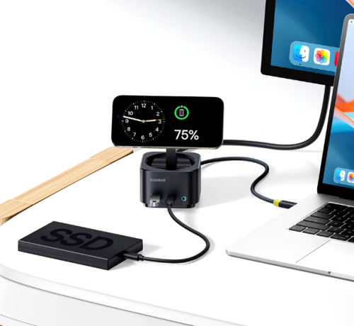 רכזת באסוס 7-ב1 במחיר טירוף Baseus Magnetic 7 in 1