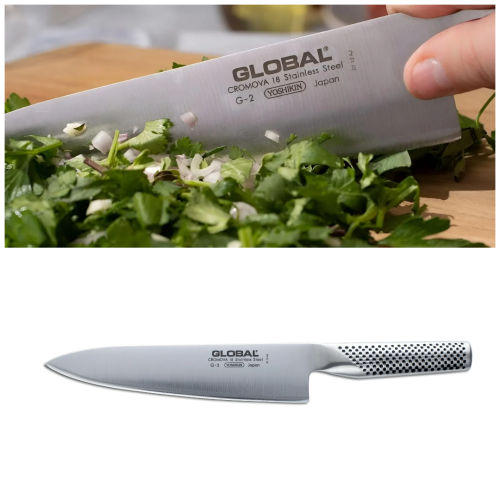 סכיון שף גלובל Global – 8 inch, 20cm Chef's Knife,Silver