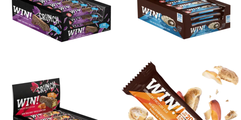 חטיף חלבון ווין 12 יח׳ – Win protein bar
