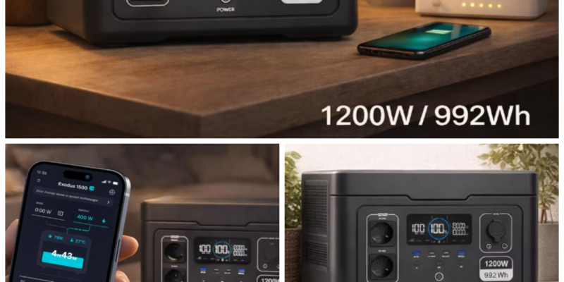 תחנת כוח ביתית ORLY 1200W – גיבוי חכם להפסקות חשמל