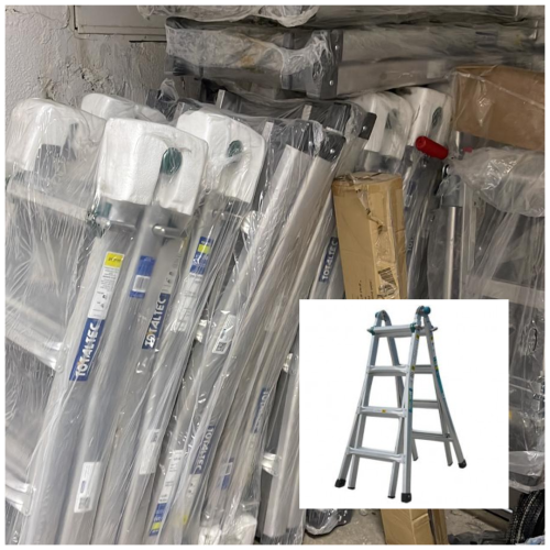 סולם אלומיניום 4X4 טלסקופי TOTAL