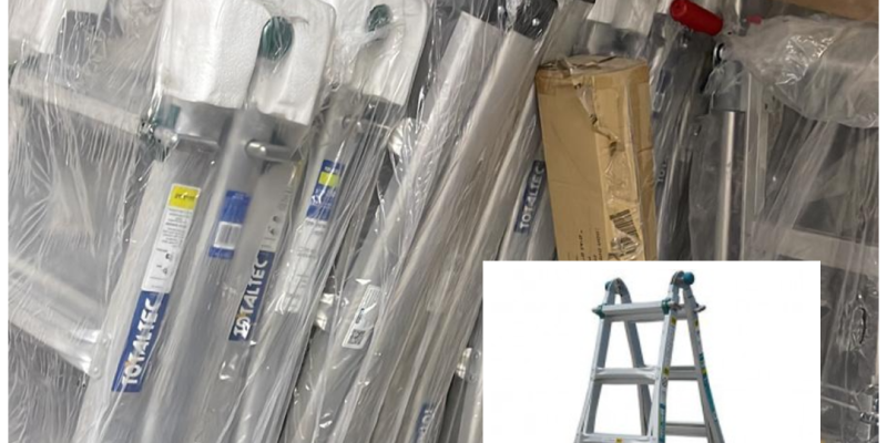 סולם אלומיניום 4X4 טלסקופי TOTAL