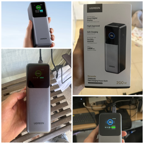 סוללה ניידת UGREEN Nexode 200W 25000mAh – לסמן דגם 200W