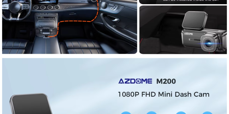 מצלמת דרך AZDOME M200