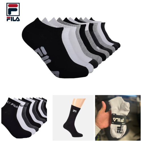 גרבי פילה Fila גבוהות / חצי / קרסוליות ב-99 ₪ למארז!