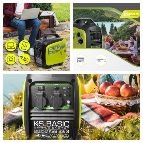גנרטור אינוורטר מושתק מנוע בנזין K&S Basic KSB22iS 2000W