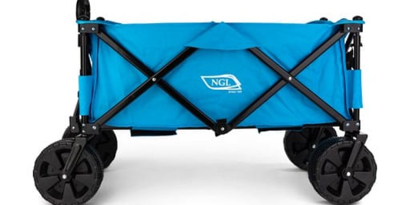 עגלת חוף גלגלים רחבים דגם Premium נשיאה עד 100 ק"ג מבית NGL